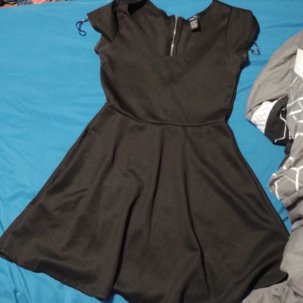 Black mini dress